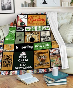Bowling Lover's Quilt Blanket - Fun and Special Birthday Gift