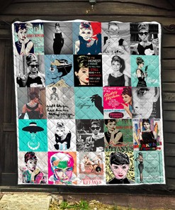 Breakfast At Tiffany's Audrey Hepburn Quilt Blanket - Ideal Gift for Audrey Hepburn Fans