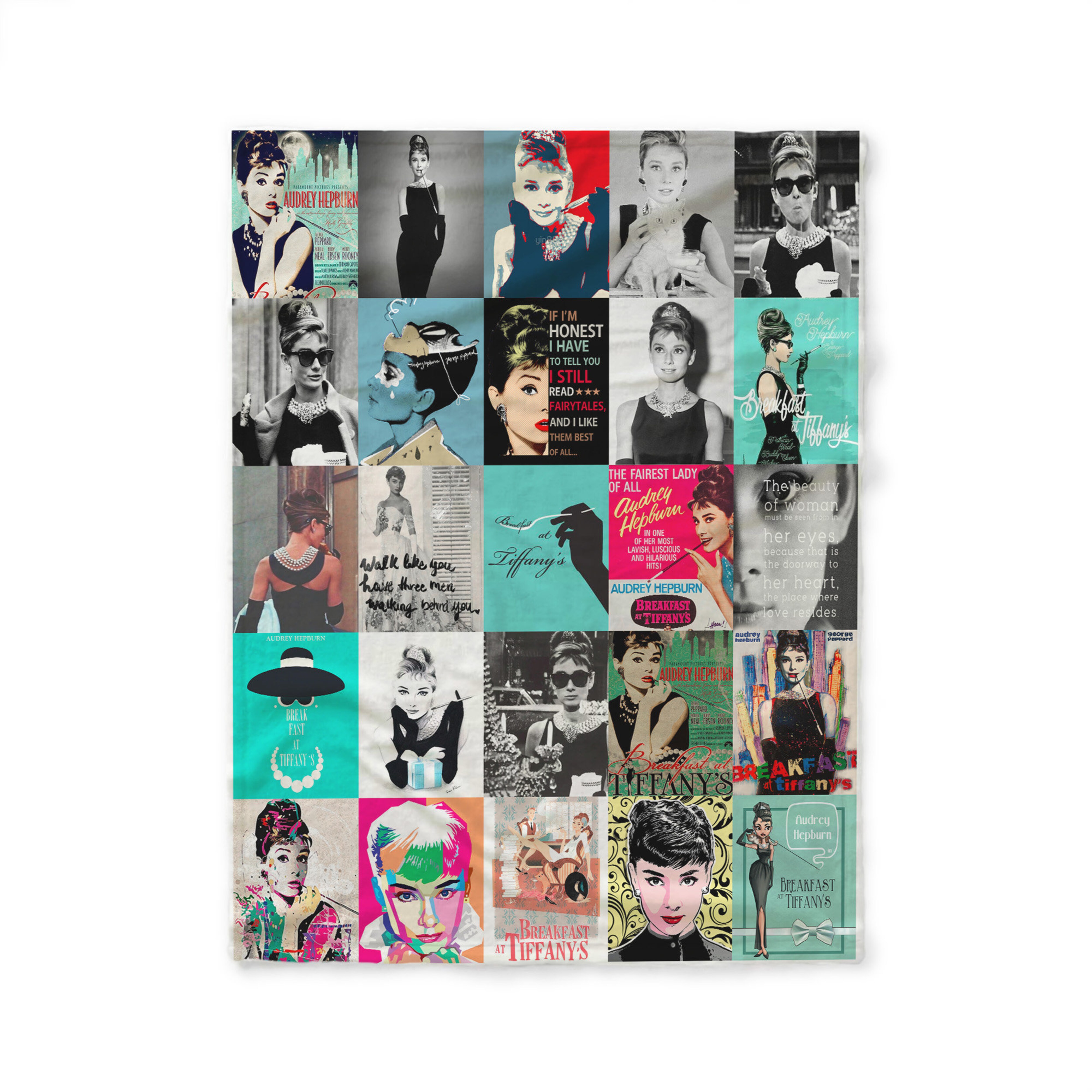 Breakfast At Tiffany's Audrey Hepburn Quilt Blanket - Ideal Gift for Audrey Hepburn Fans