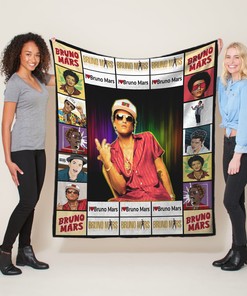 Bruno Mars Quilt Blanket - Customized Bedroom Decor for WWE Fans