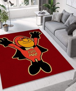 Bud Man Vintage Drag Racing Area Rug for Home Decoration