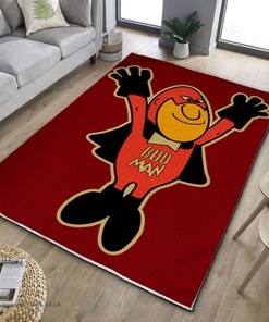 Bud Man Vintage Drag Racing Area Rug for Home Decoration