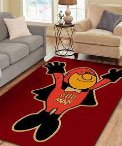 Bud Man Vintage Drag Racing Area Rug for Home Decoration