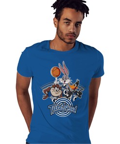 Bunny Friends Basketball Shirt Match Jordan 1 High OG True Blue Shirt In Color Royal