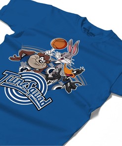 Bunny Friends Basketball Shirt Match Jordan 1 High OG True Blue Shirt In Color Royal