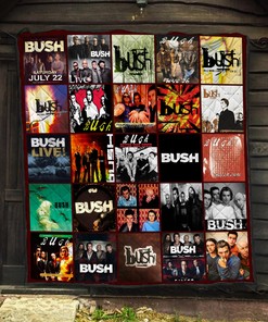 Bush Band Quilt Bedding Set Blanket - Customized Bedroom Decor for Rock Music Enthusiasts