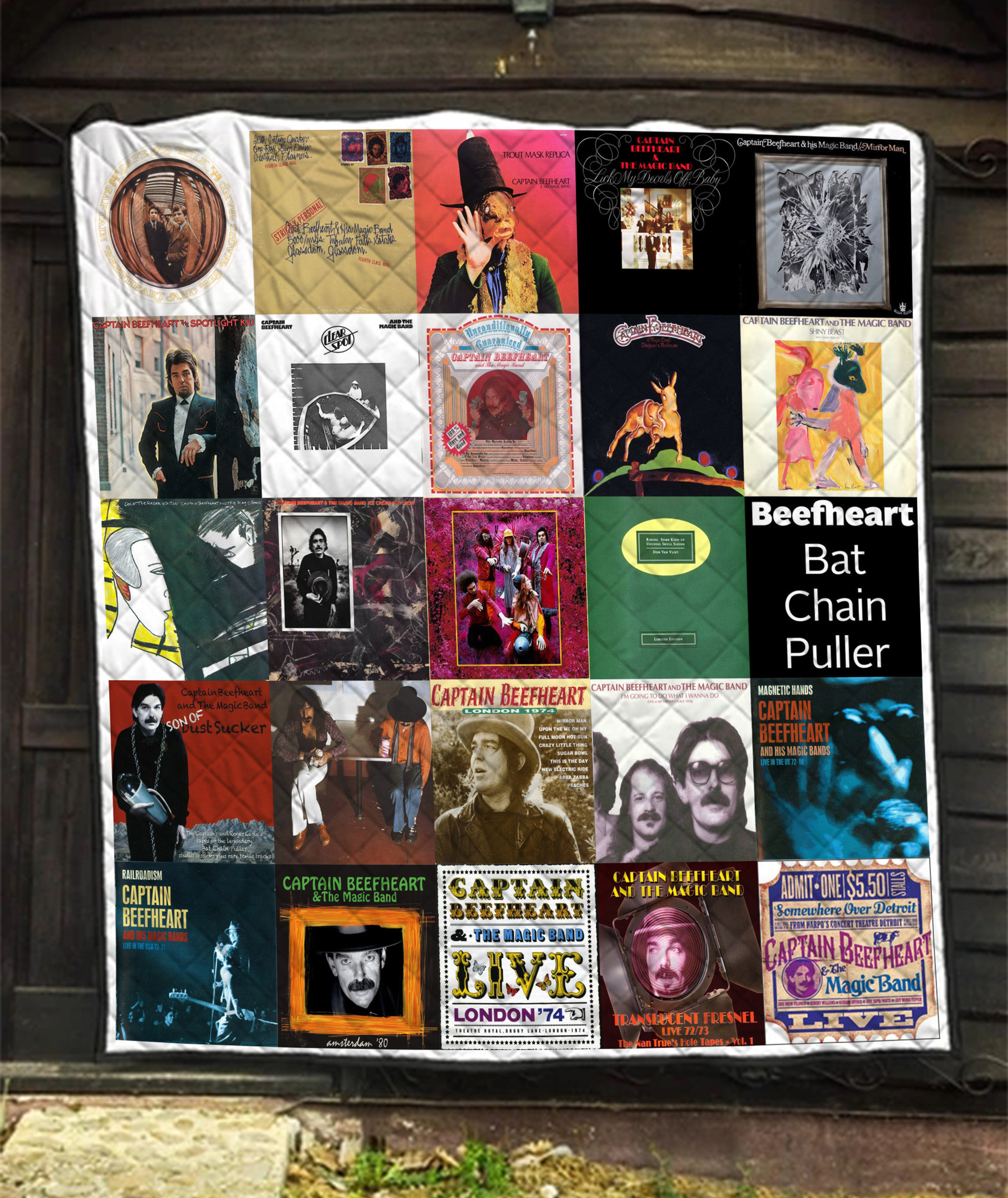 Captain Beefheart Quilt Blanket - Personalized Bedroom Decor for Rock Music Enthusiasts
