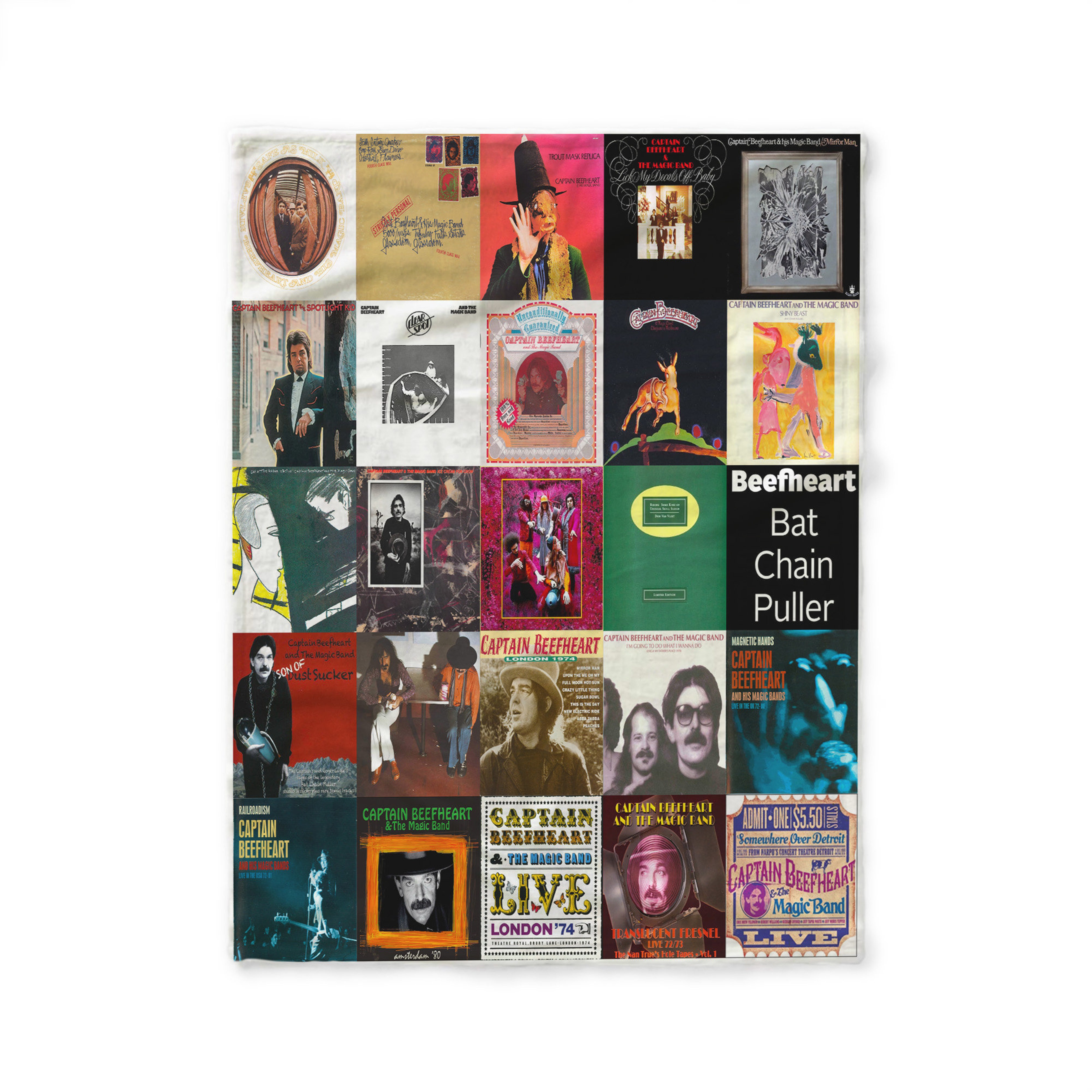 Captain Beefheart Quilt Blanket - Personalized Bedroom Decor for Rock Music Enthusiasts