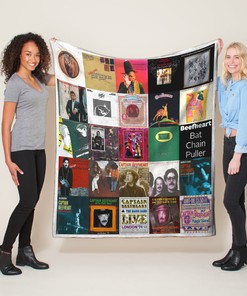 Captain Beefheart Quilt Blanket - Personalized Bedroom Decor for Rock Music Enthusiasts
