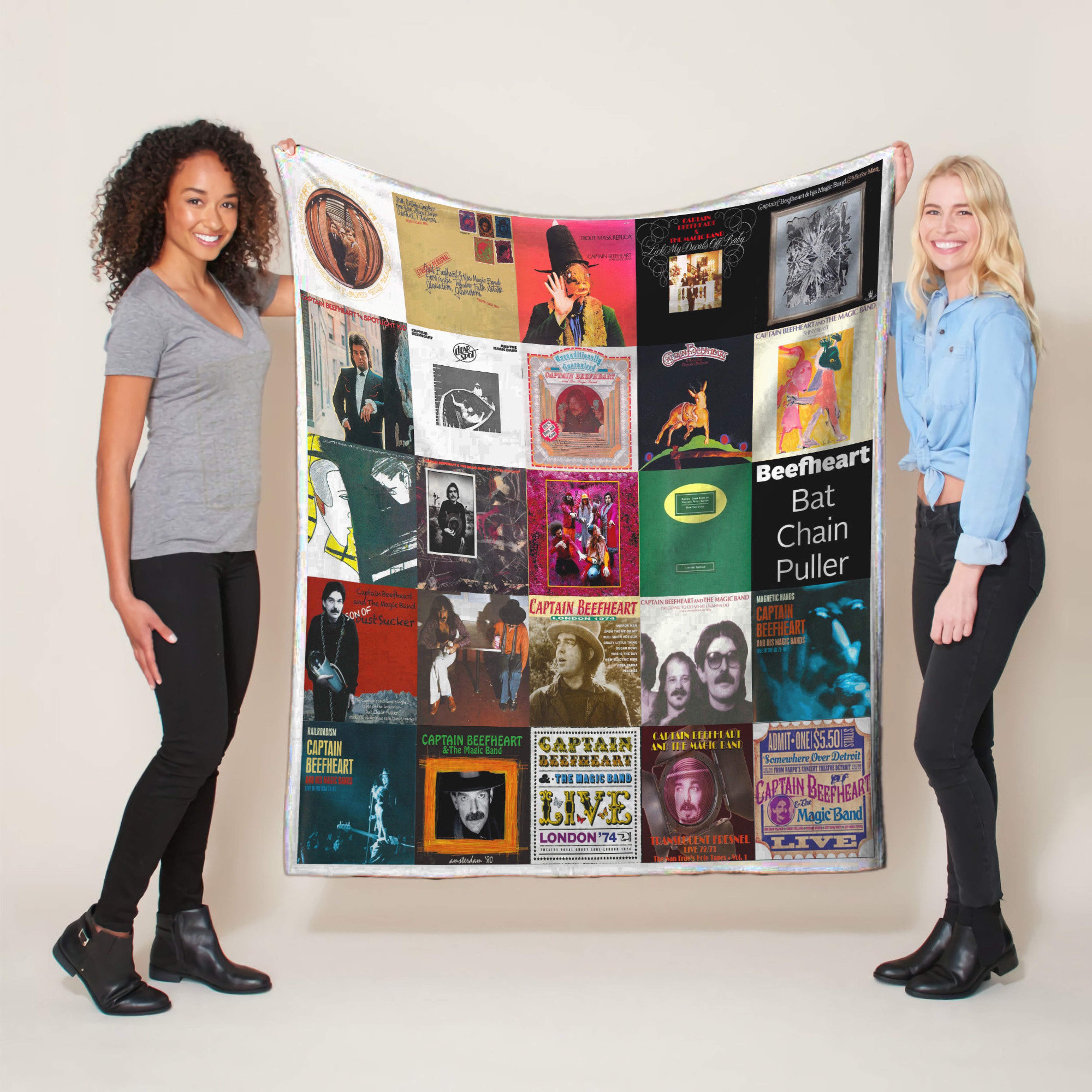 Captain Beefheart Quilt Blanket - Personalized Bedroom Decor for Rock Music Enthusiasts