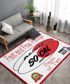 Car Club Plaque So Cal Speed Shop Area Rug for Home Decoration