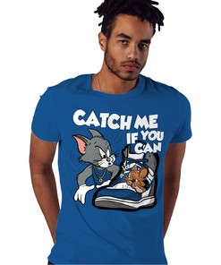 Catch Me If You Can Shirt Match Jordan 1 High OG True Blue Shirt In Color Royal
