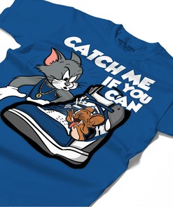 Catch Me If You Can Shirt Match Jordan 1 High OG True Blue Shirt In Color Royal