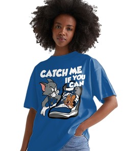 Catch Me If You Can Shirt Match Jordan 1 High OG True Blue Shirt In Color Royal