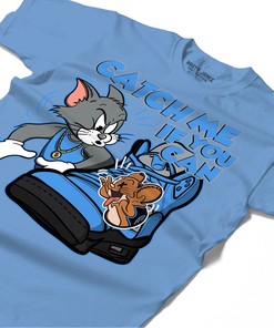 Catch Me If You Can Shirt Match Jordan 5 University Blue Shirt In Color Carolina Blue