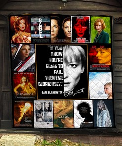 Cate Blanchett Quilt Blanket - Fan Lover