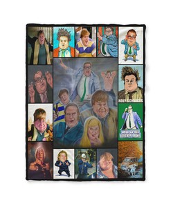 Chris Farley Tribute Quilt Blanket, RIP Chris Farley Gift for Fans