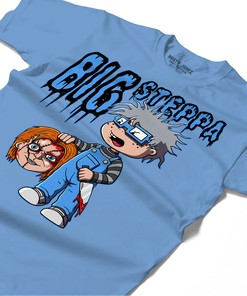 Chuckie Big Steppa Shirt Match Jordan 5 University Blue Shirt In Color Carolina Blue