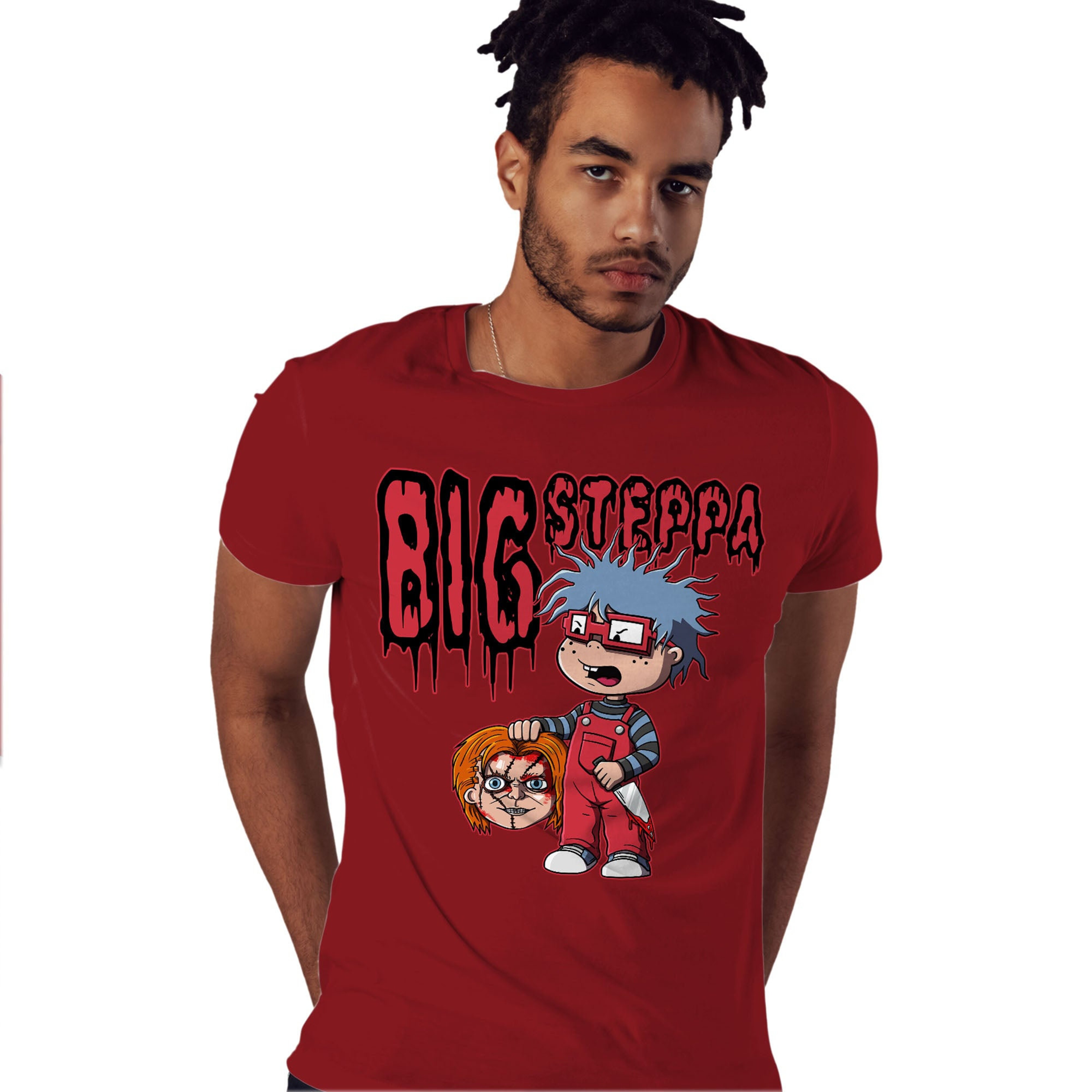 Chuckie Big Steppa Shirt Match Jordan 6 Toro Bravo Shirt In Color cherry Red
