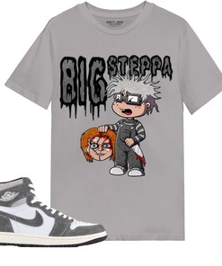 Chuk Big Steppa Match Jordan 1 Washed Heritage Unisex Shirt Grey