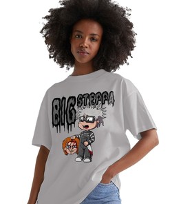 Chuk Big Steppa Match Jordan 1 Washed Heritage Unisex Shirt Grey