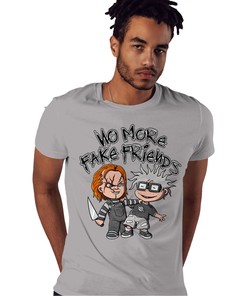 Chuk No More Fake Friends Match Jordan 1 Washed Heritage Unisex Shirt Grey