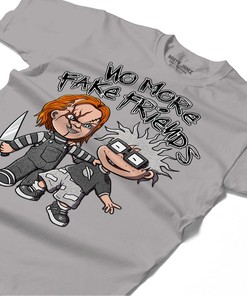 Chuk No More Fake Friends Match Jordan 1 Washed Heritage Unisex Shirt Grey