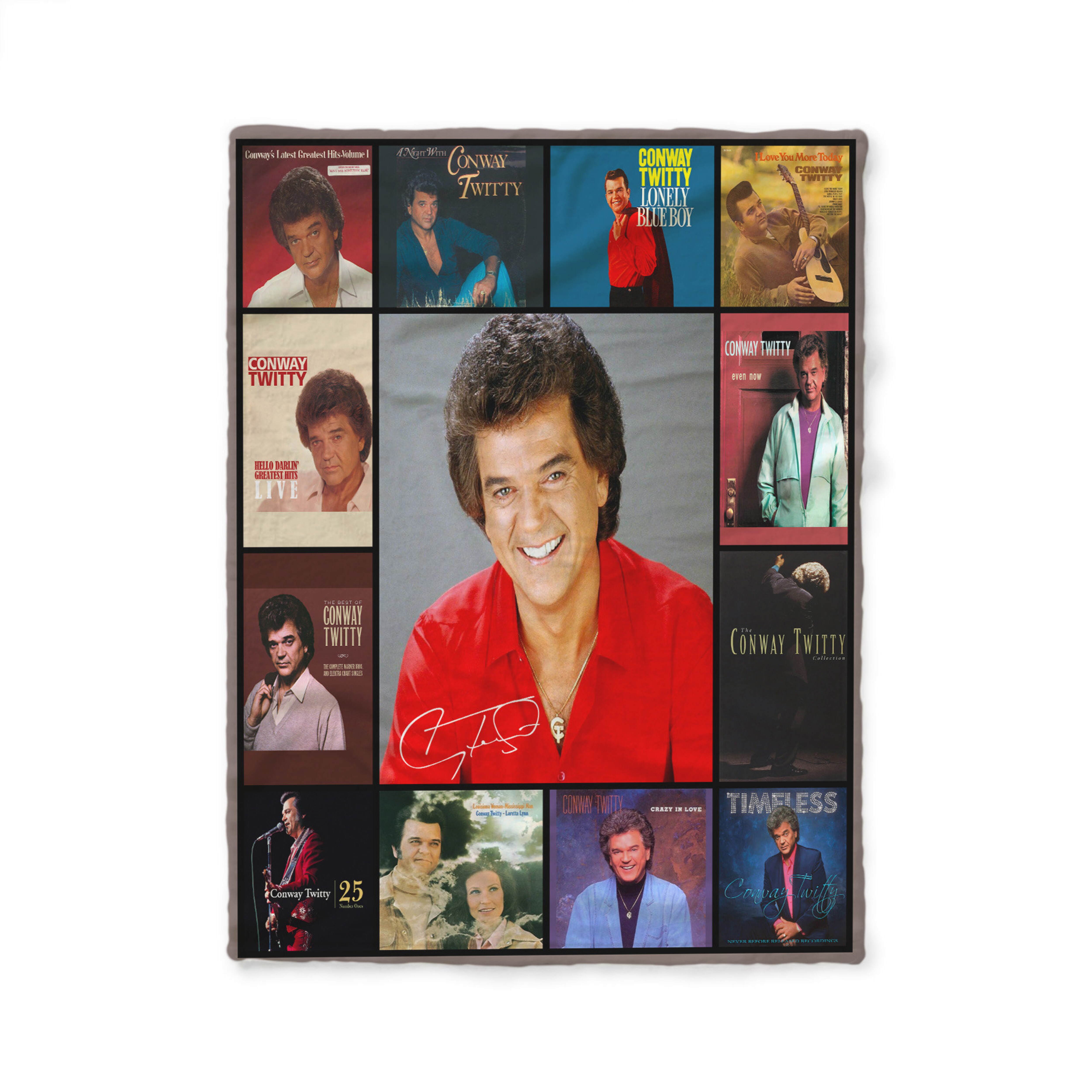Conway Twitty 90's Country Music Quilt Bedding Set Blanket, Perfect for Fan Lovers, Home Decor