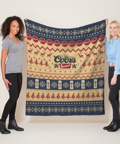 Coors Banquet Ugly Xmas Quilt Blanket - Funny Gift For Beer Lovers