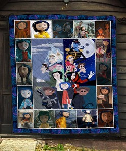 Coraline Quilt Blanket - Fan Lover Cotton Quilting King Queen Kids Youth Bedding