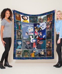 Coraline Quilt Blanket - Fan Lover Cotton Quilting King Queen Kids Youth Bedding