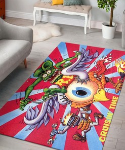 Cruisin Time Rat Fink And Eyebal Rug Hot Rod Rug for Garage