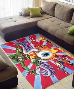 Cruisin Time Rat Fink And Eyebal Rug Hot Rod Rug for Garage