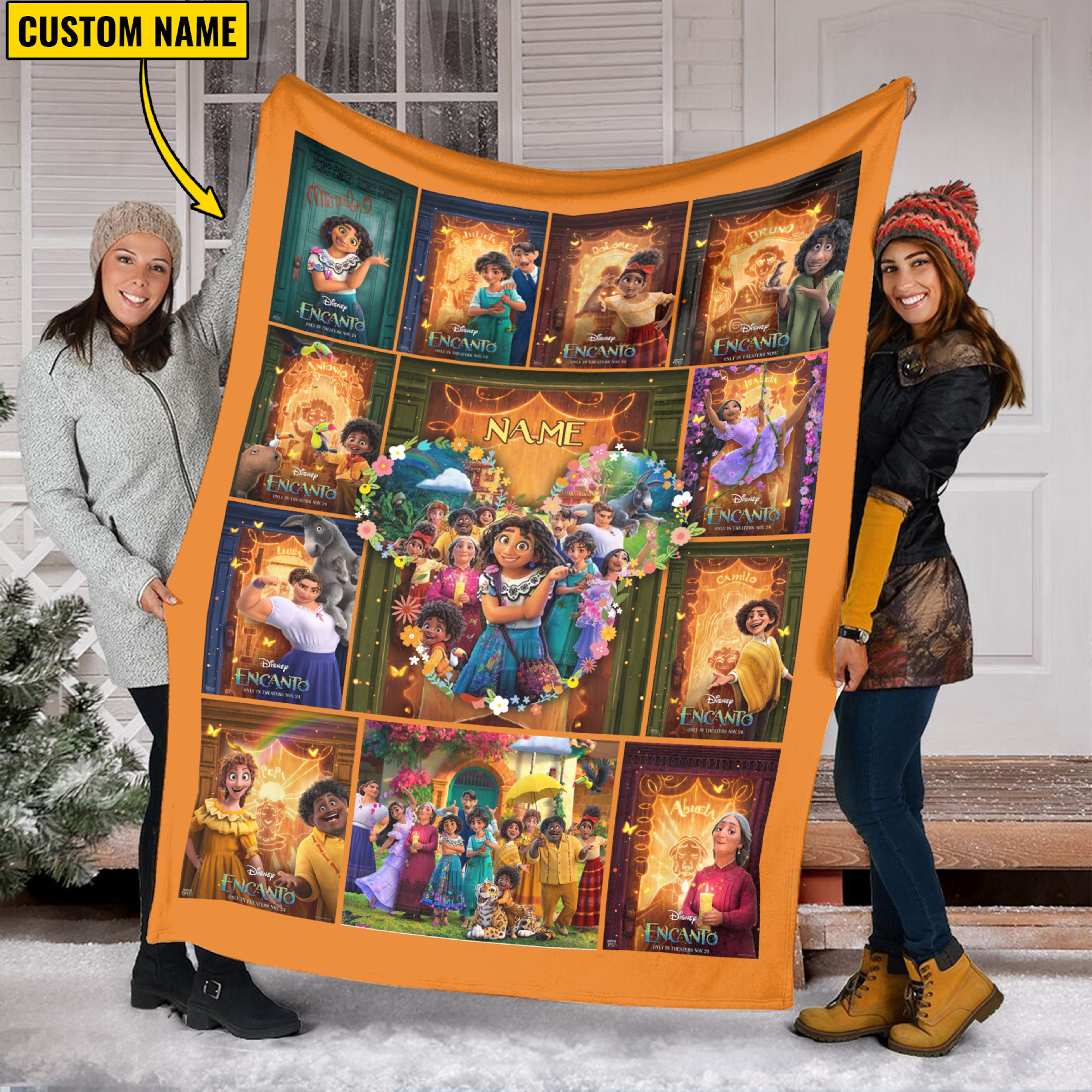 Custom Name Encanto Quilt Blanket - Ideal Gift for Encanto Fans and Birthday Parties