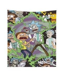 Custom Name Rick and Morty Blanket - Personalized Gift for Home Decor and Christmas
