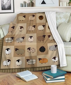 Cute Sheep Quilt Blanket, Perfect Gift for Kids