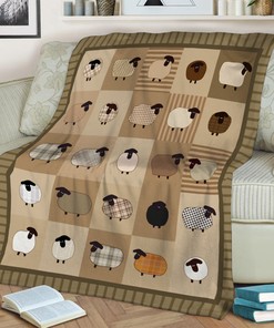 Cute Sheep Quilt Blanket, Perfect Gift for Kids