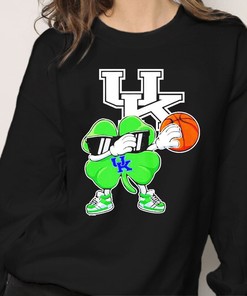 Dabbing Lucky Shamrock Kentucky Wildcats Hoodie Fan Gift