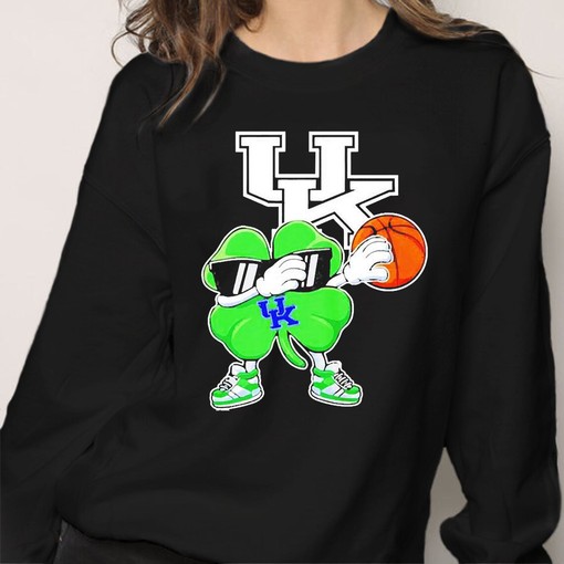 Dabbing Lucky Shamrock Kentucky Wildcats Hoodie Fan Gift