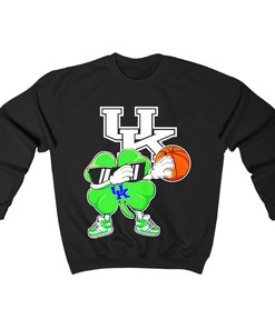 Dabbing Lucky Shamrock Kentucky Wildcats Hoodie Fan Gift