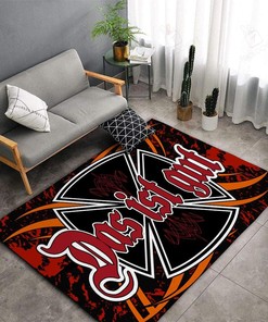 Das It Gut Iron Cross Hot Rod Rug for Garage Decoration