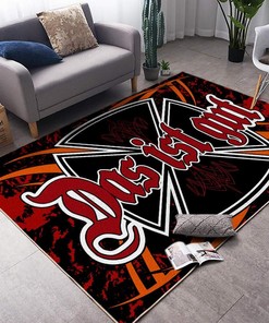 Das It Gut Iron Cross Hot Rod Rug for Garage Decoration