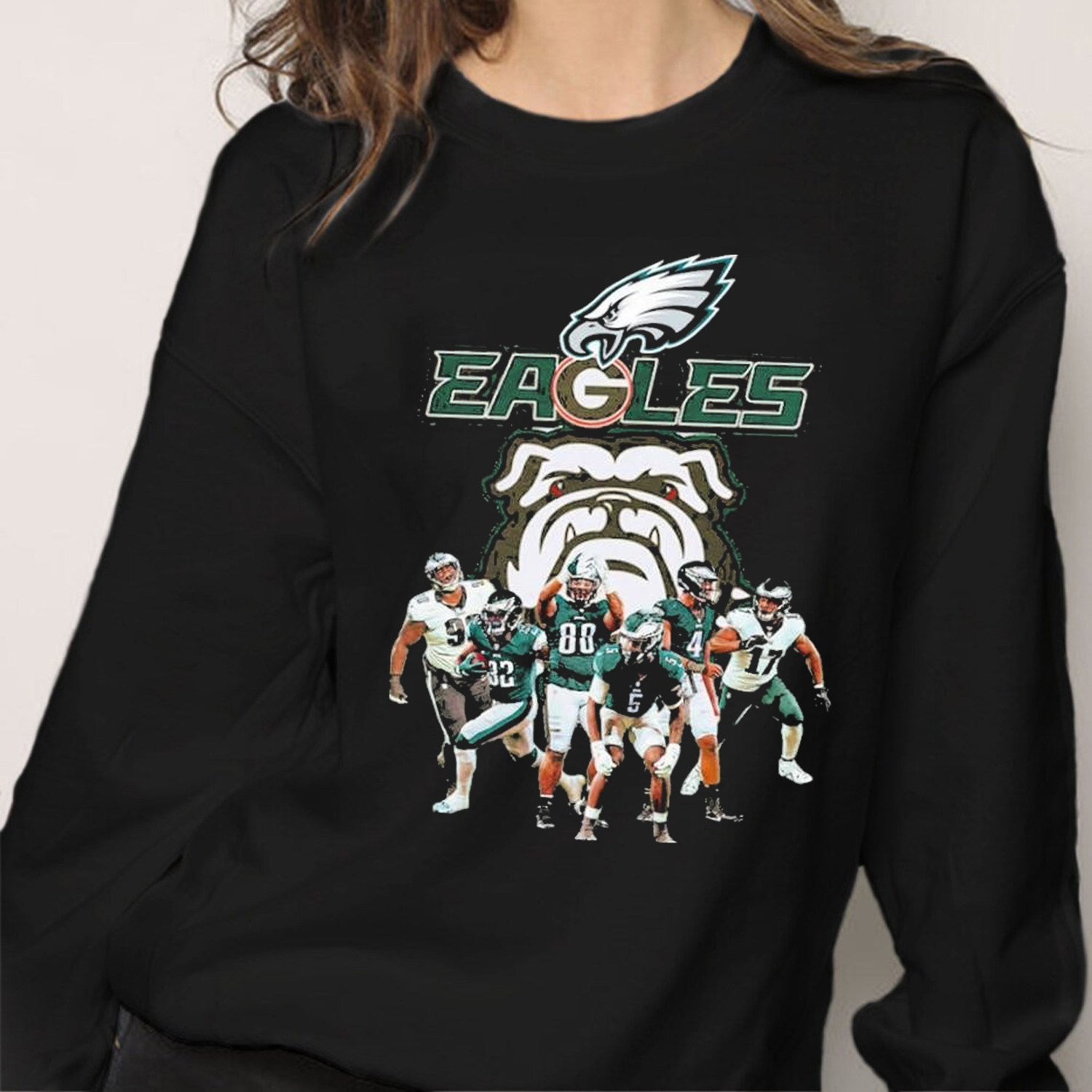 Design Philadelphia Eagles Bulldogs Sweatshirt