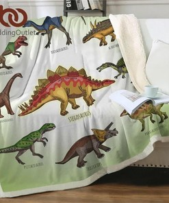 Dinosaur Blanket Jurassic Cartoon Boys Girl for Beds Home Textile Bedding