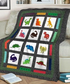 Dinosaur Lover Quilt Blanket, Christmas Special