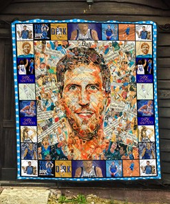 Dirk Nowitzki Legends Never Die Quilt Blanket - Personalize Your Home Decor Gift