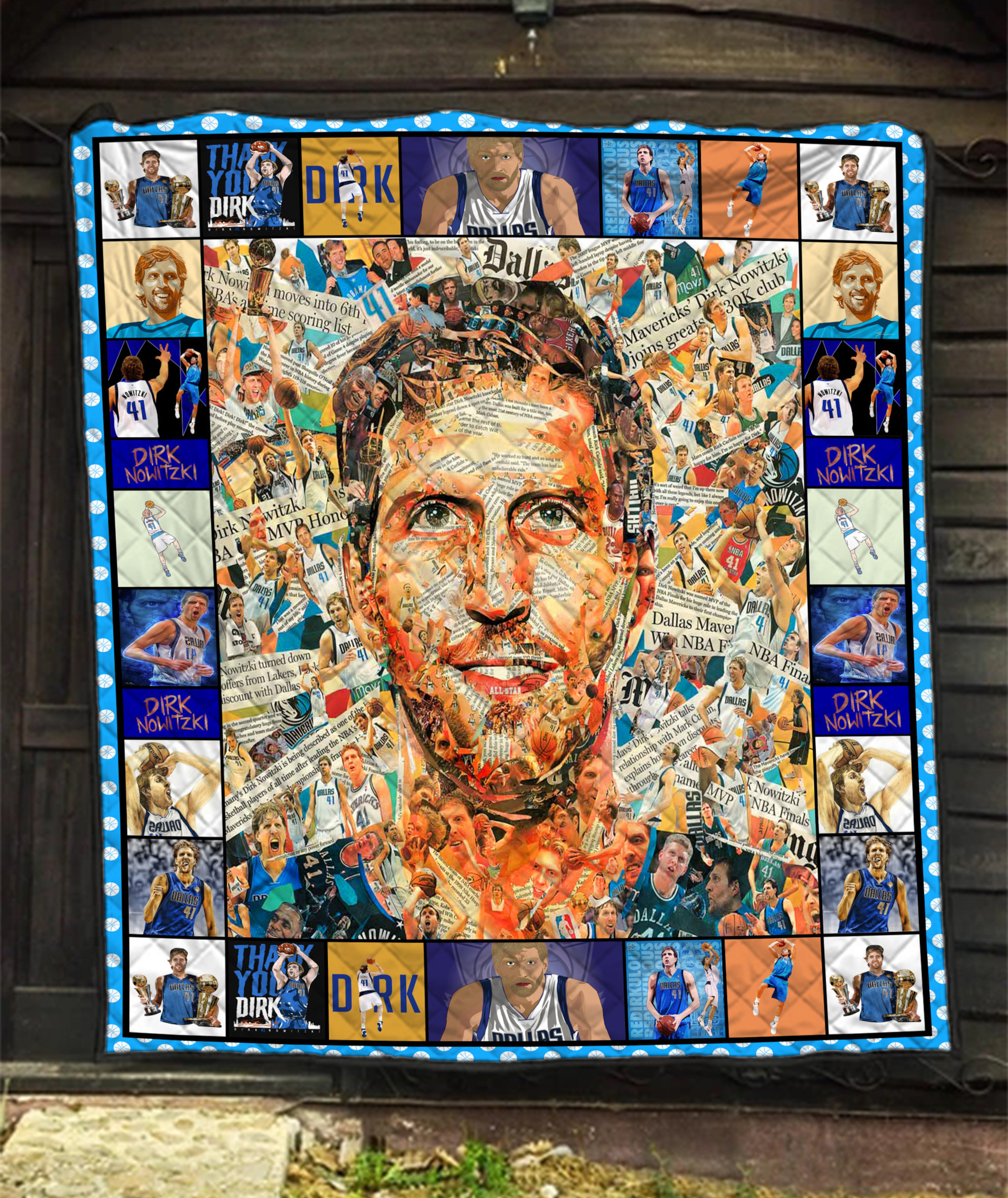 Dirk Nowitzki Legends Never Die Quilt Blanket - Personalize Your Home Decor Gift