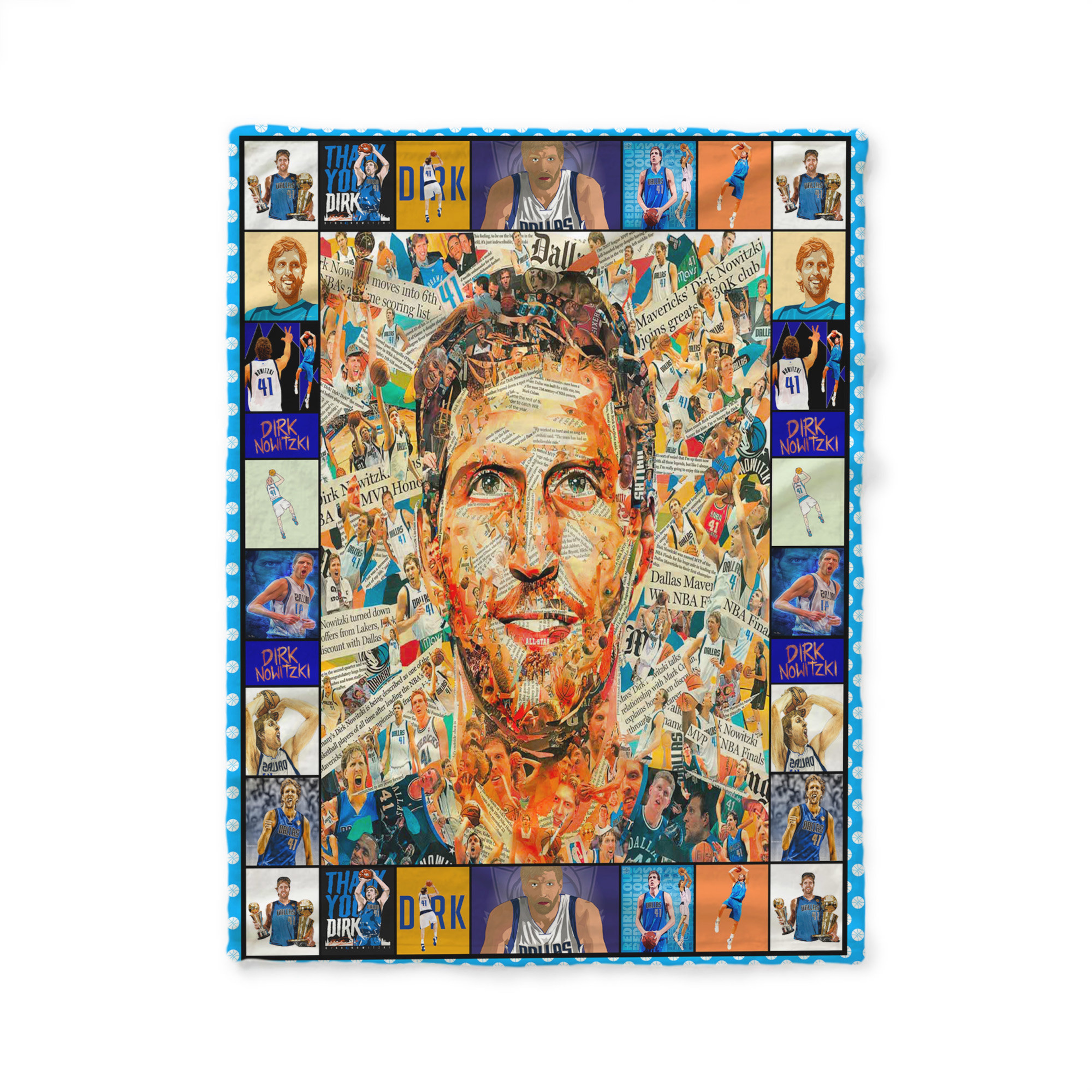 Dirk Nowitzki Legends Never Die Quilt Blanket - Personalize Your Home Decor Gift