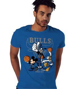 Disney Basketball Shirt Match Jordan 1 High OG True Blue Shirt In Color Royal
