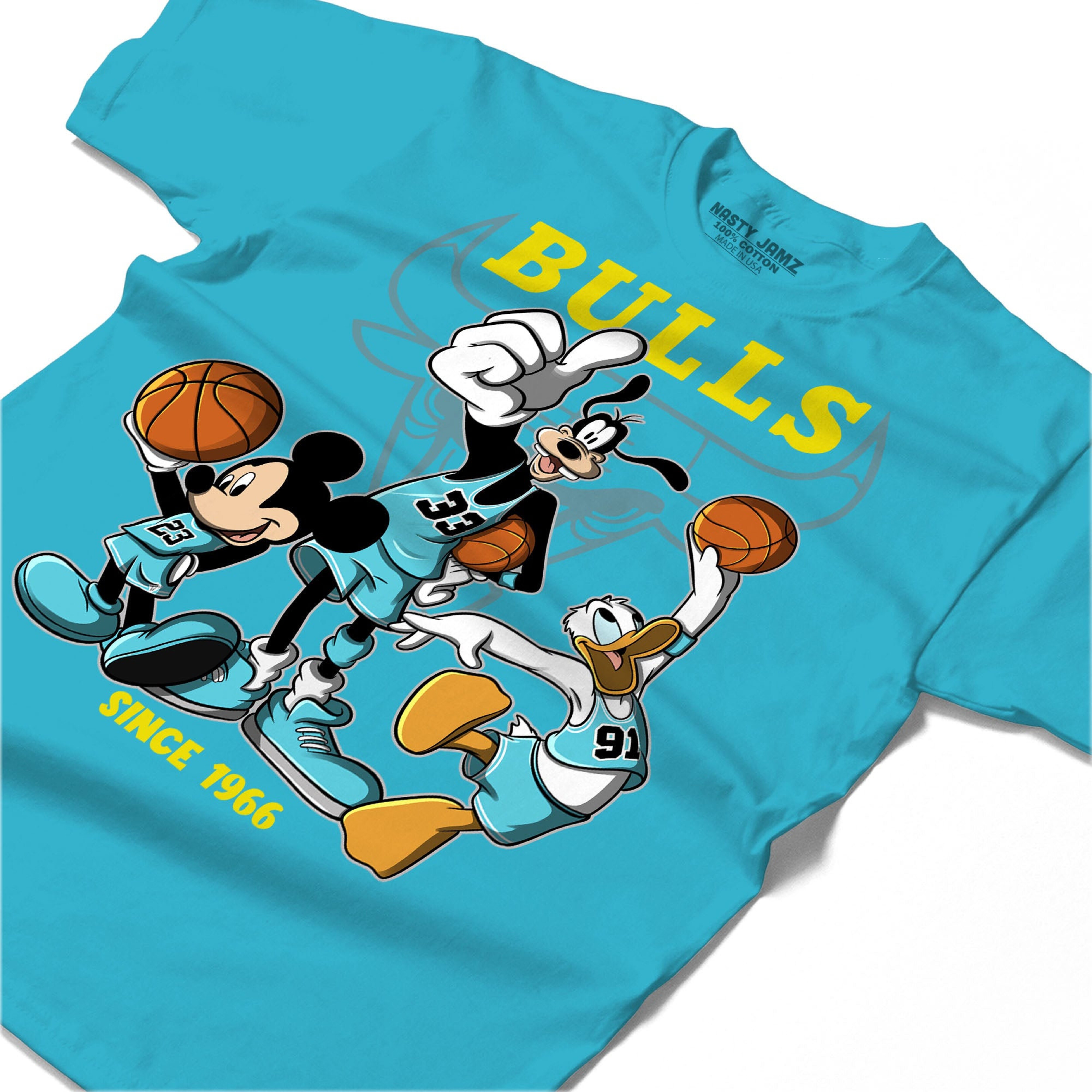 Disney Basketball Shirt Match Jordan 5 Aqua Shirt In Color Turquoise